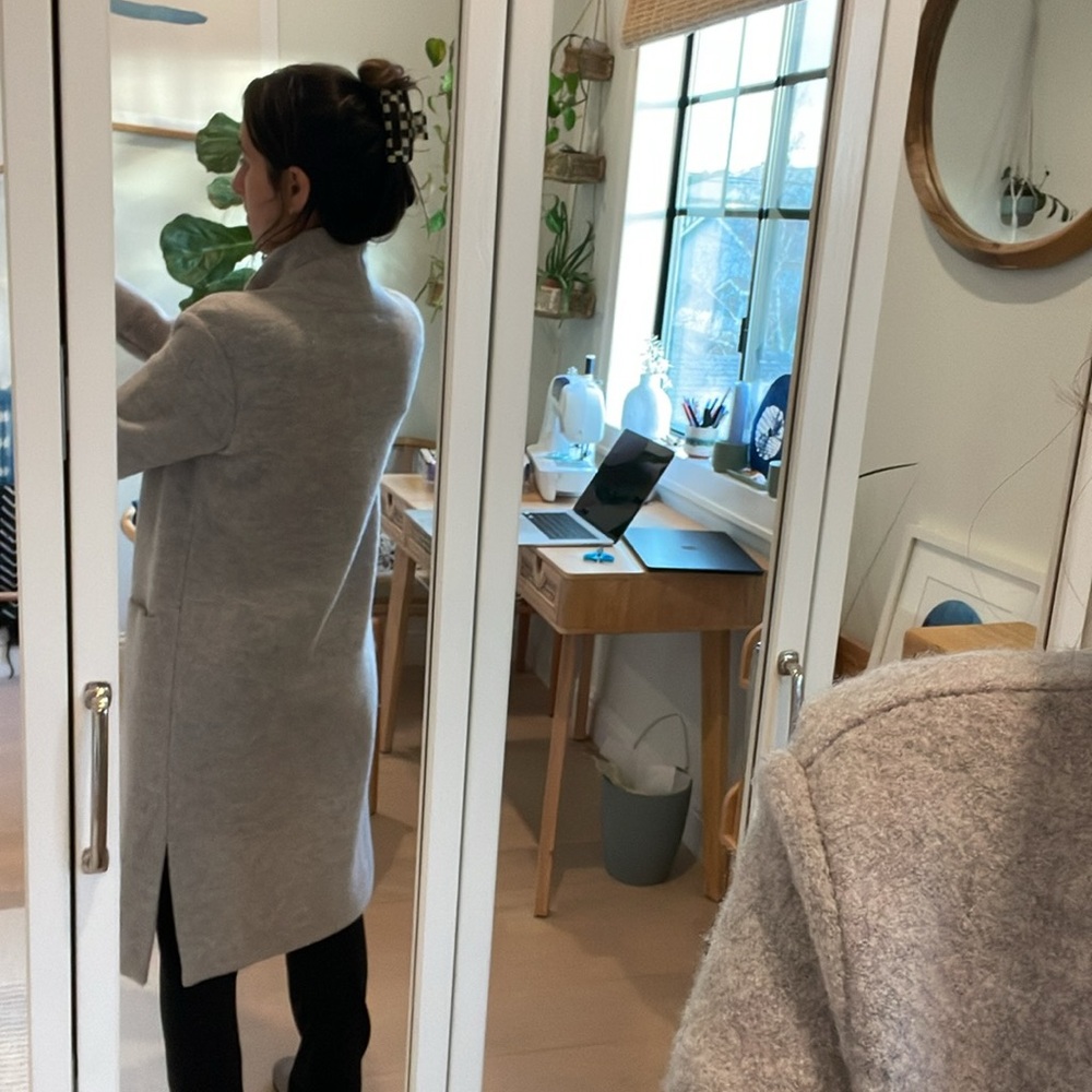 Aritzia Merino Wool coat Gray XXS - Picture 6 of 9